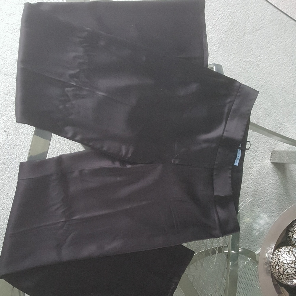 Antonio melani black silk like pants